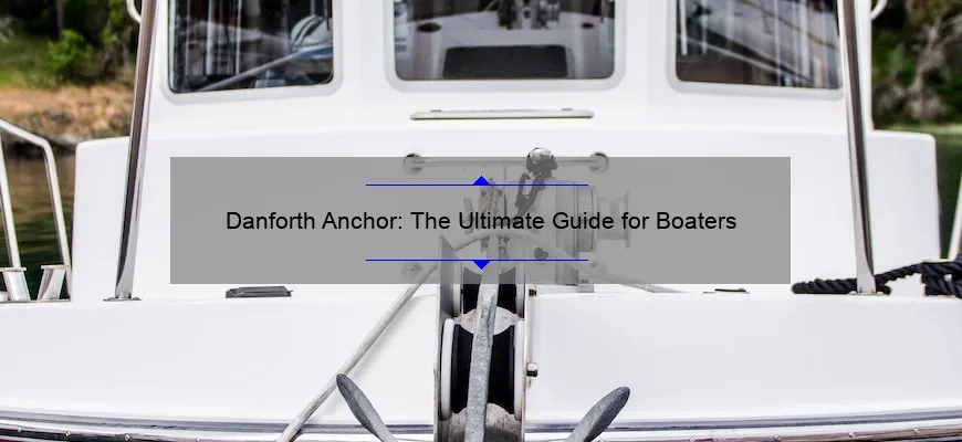 A danforth anchor mounted on the bow of a white sailing boat, ready for secure mooring.
