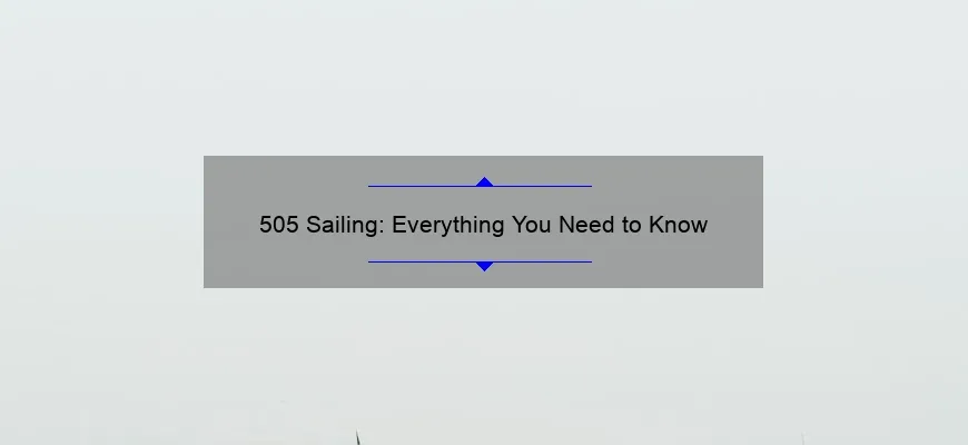 505 sailboat dimensions